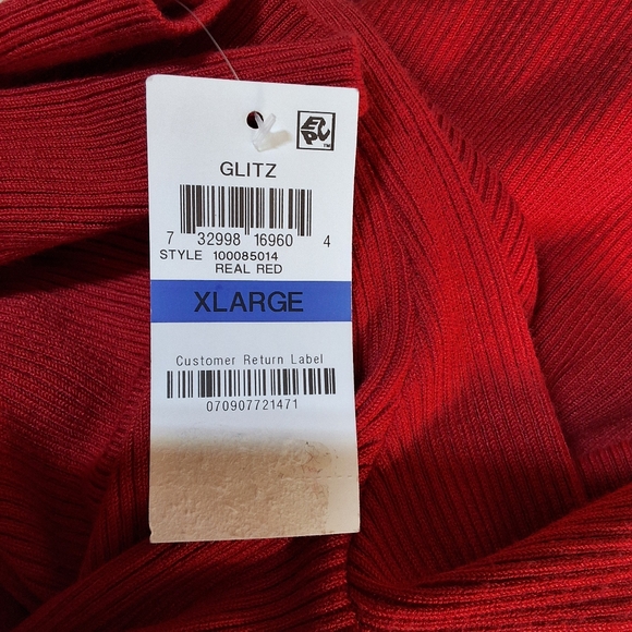 NWT INC LONG SLEEVE WOMENS RIBBED SQUARE NECK FULL ZIP SWEATER - Picture 5 of 6